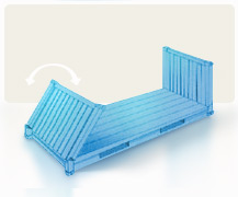COLLAPSIBLE FLAT RACK 20'